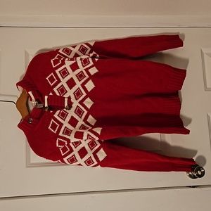 Cat and Jack Boys Red Knit Sweater XL (size 16)